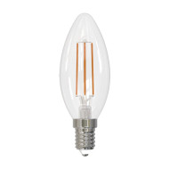 Лампа светодиодная филаментная Volpe E14 5W 3000K прозрачная LED-C35-5W/3000K/E14/CL/SLF UL-00008324 Лампа светодиодная филаментная Volpe E14 5W 3000K прозрачная LED-C35-5W/3000K/E14/CL/SLF UL-00008324
