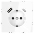 Розетка с USB, A+C Voltum S70 VLS040501 (белый глянцевы Розетка с USB, A+C Voltum S70 VLS040501 (белый глянцевы