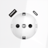 Розетка с USB, A+C Voltum S70 VLS040501 (белый глянцевы Розетка с USB, A+C Voltum S70 VLS040501 (белый глянцевы