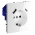 Розетка с USB, A+C Voltum S70 VLS040501 (белый глянцевы Розетка с USB, A+C Voltum S70 VLS040501 (белый глянцевы