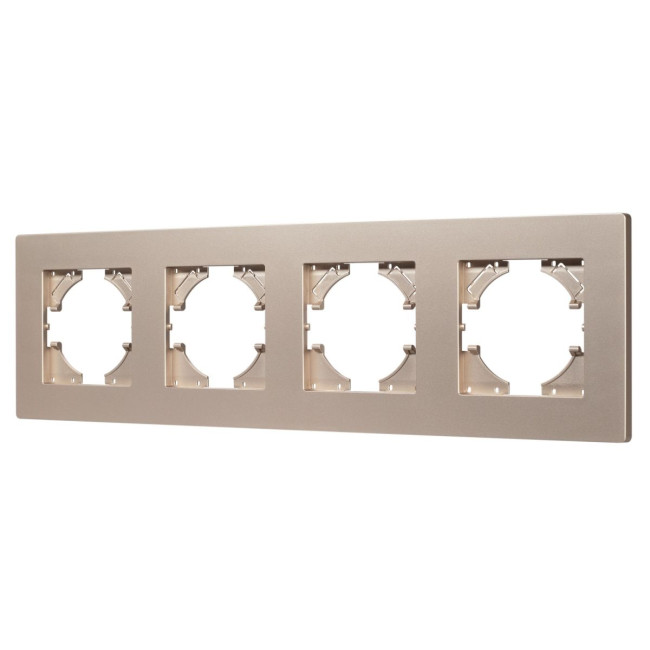 Рамка на 4 поста пластиковая Arlight FRM-PERIO-PL-4-GD 049761 Рамка на 4 поста пластиковая Arlight FRM-PERIO-PL-4-GD 049761
