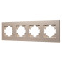 Рамка на 4 поста пластиковая Arlight FRM-PERIO-PL-4-GD 049761 Рамка на 4 поста пластиковая Arlight FRM-PERIO-PL-4-GD 049761