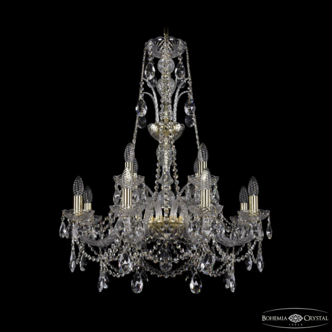 Подвесная люстра Bohemia Ivele Crystal 1411/8+4/240/XL-83 G