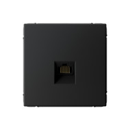 Розетка компьютерная RJ45, кат. 5е Systeme Electric ArtGallery Карбон GAL001083