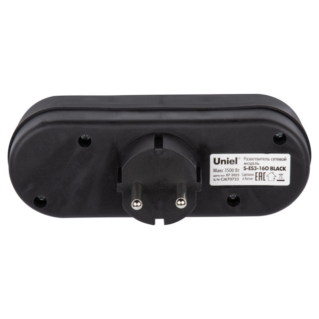 Сетевой разветвитель Uniel S-ES3-16O BLACK UL-00011232 Сетевой разветвитель Uniel S-ES3-16O BLACK UL-00011232