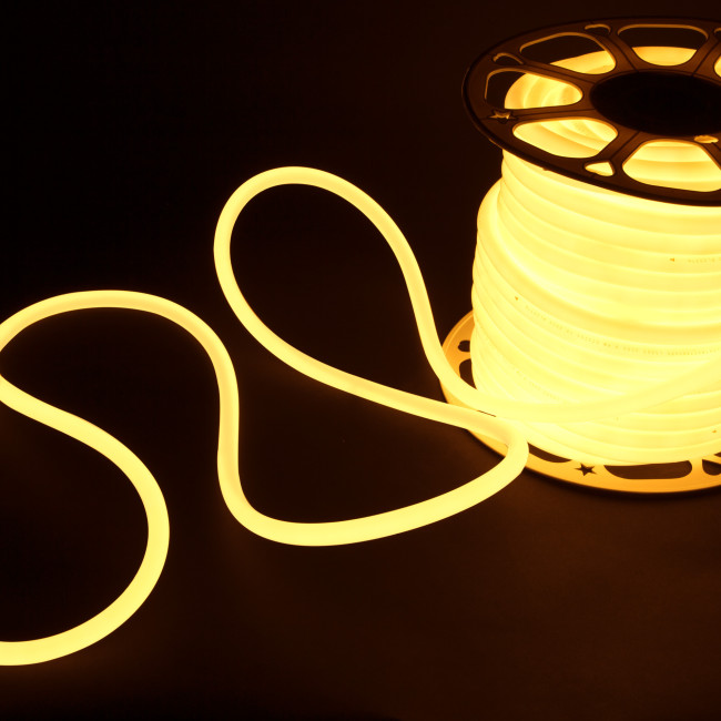 Светодиодный гибкий неон Elektrostandard 220V 9,6W 144Led 2835 IP67 круглый теплый белый, 50 м 4690389167485 Светодиодный гибкий неон Elektrostandard 220V 9,6W 144Led 2835 IP67 круглый теплый белый, 50 м 4690389167485