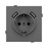 Механизм розетки с USB зарядкой Arlight SCT-TENDO-MUAA-SFPL-GR (230V, 16A) 054605