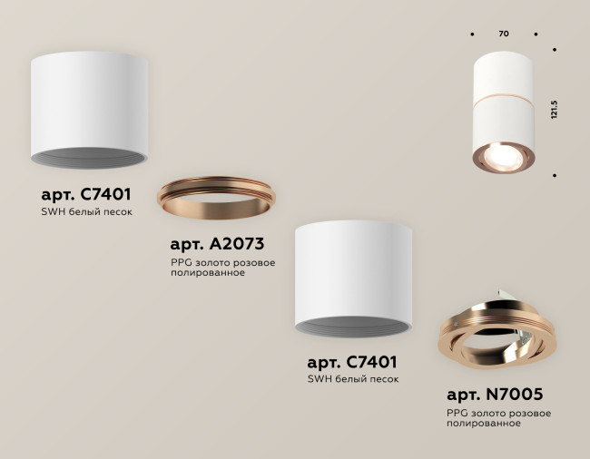 Потолочный светильник Ambrella Light Techno Spot XS7401220 (C7401, A2073, C7401, N7005) Потолочный светильник Ambrella Light Techno Spot XS7401220 (C7401, A2073, C7401, N7005)