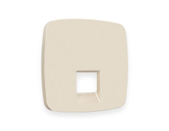 Лицевая панель для компьютерной/телефонной розетки RJ-45/RJ-11 Ambrella Volt Omega OP3320