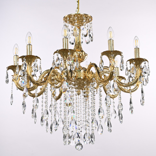 Подвесная люстра Bohemia Ivele Crystal AL79101/10/250 B G Подвесная люстра Bohemia Ivele Crystal AL79101/10/250 B G