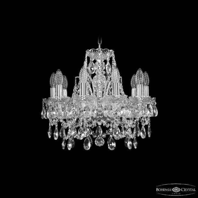 Подвесная люстра Bohemia Ivele Crystal 1411/10/141 Ni Подвесная люстра Bohemia Ivele Crystal 1411/10/141 Ni