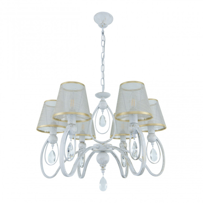 Подвесная люстра Arte Milano 347203/6 WT+G Подвесная люстра Arte Milano 347203/6 WT+G