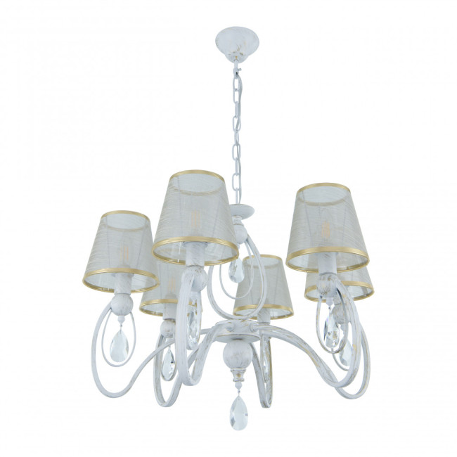 Подвесная люстра Arte Milano 347203/6 WT+G Подвесная люстра Arte Milano 347203/6 WT+G