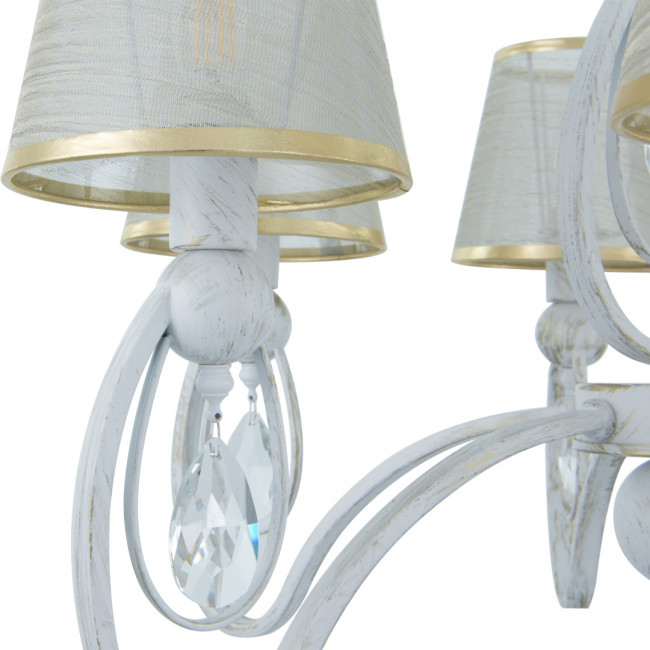 Подвесная люстра Arte Milano 347203/6 WT+G Подвесная люстра Arte Milano 347203/6 WT+G