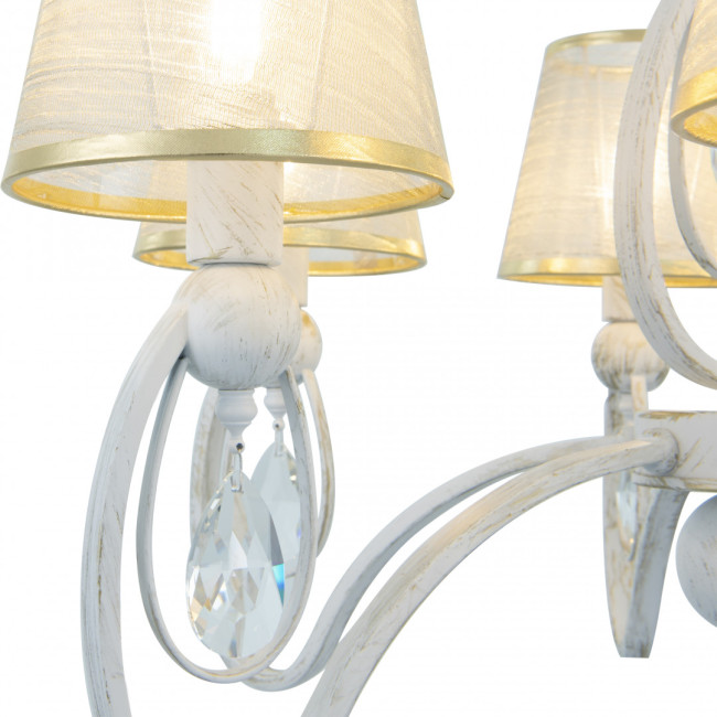 Подвесная люстра Arte Milano 347203/6 WT+G Подвесная люстра Arte Milano 347203/6 WT+G