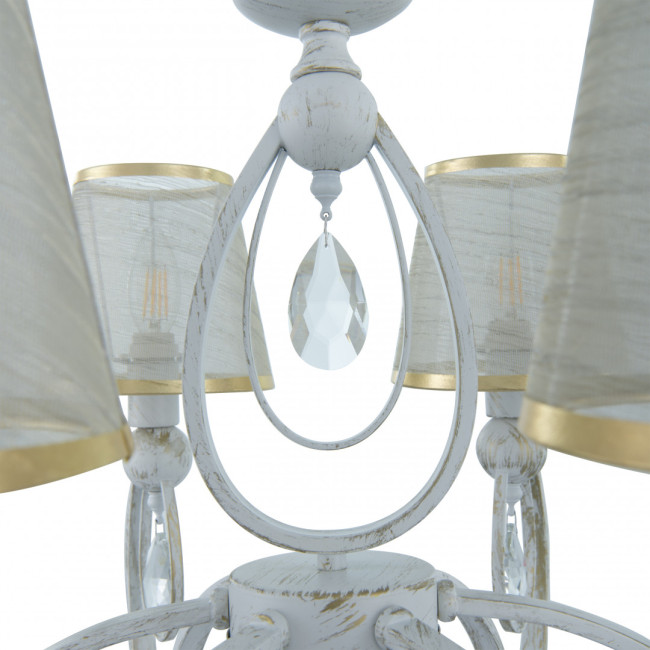 Подвесная люстра Arte Milano 347203/6 WT+G Подвесная люстра Arte Milano 347203/6 WT+G