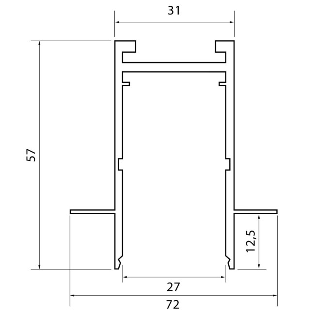 Шинопровод встраиваемый ST Luce Skyline 220 ST021.429.00H Шинопровод встраиваемый ST Luce Skyline 220 ST021.429.00H