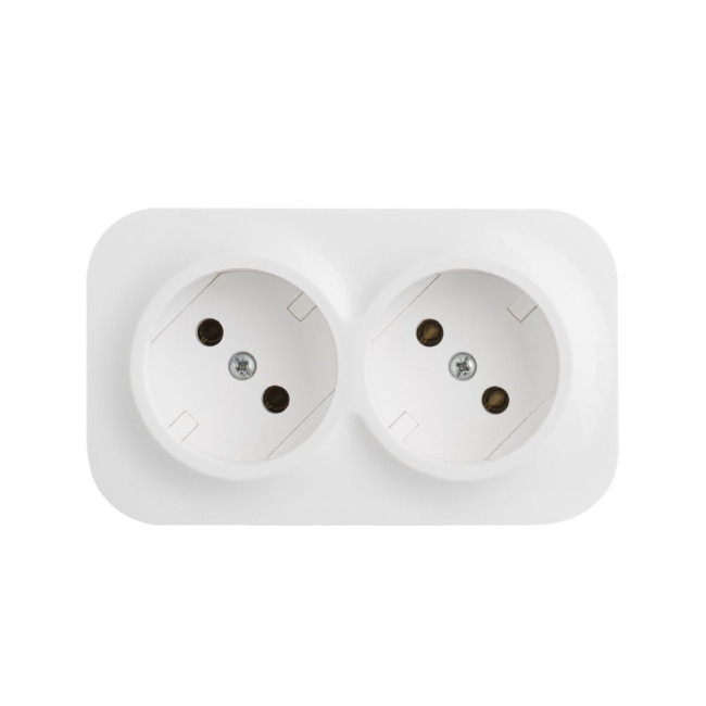 Розеточный блок двойной б/з Legrand Quteo 782231 Розеточный блок двойной б/з Legrand Quteo 782231