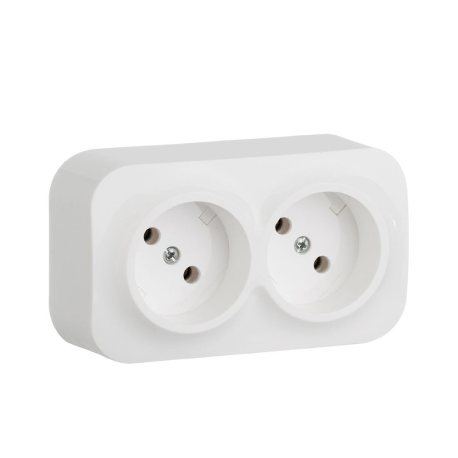 Розеточный блок двойной б/з Legrand Quteo 782231 Розеточный блок двойной б/з Legrand Quteo 782231