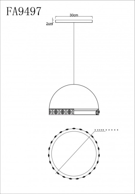 Подвесной светильник Ambrella Light Acrylica FA9497