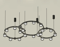 Комплект подвесного светильника Ambrella Light Techno Ring XR92092200 (A9209x3, C9242, C9238, C9232, N8462, N8478)