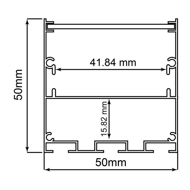 Профиль накладной Feron CAB269 48121