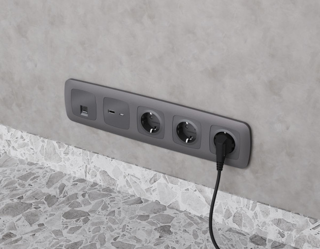Комплект механизма компьютерной розетки Ambrella Volt RJ-45 (8P8C) CAT6A экранированной с автоматической защитной шторкой OMEGA MO662005 Антрацит серый QUANT (OP6620, VM185) Комплект механизма компьютерной розетки Ambrella Volt RJ-45 (8P8C) CAT6A экранированной с автоматической защитной шторкой OMEGA MO662005 Антрацит серый QUANT (OP6620, VM185)