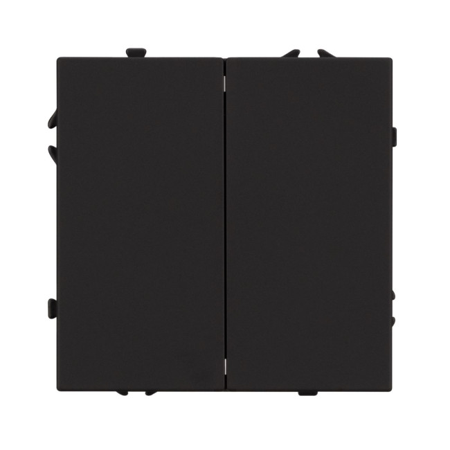 Механизм выключателя двухклавишный непроходной Arlight SWT-NOBE-MK02-SFPL-BK (230V, 10A) 054252