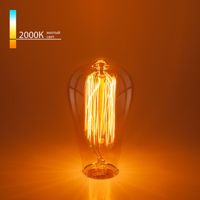 Лампа накаливания Elektrostandard диммируемая E27 60W прозрачная 4690389082153 Лампа накаливания Elektrostandard диммируемая E27 60W прозрачная 4690389082153
