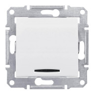 Выключатель одноклавишный с красной подсветкой Schneider Electric Sedna 10A 250V SDN0400321 Выключатель одноклавишный с красной подсветкой Schneider Electric Sedna 10A 250V SDN0400321