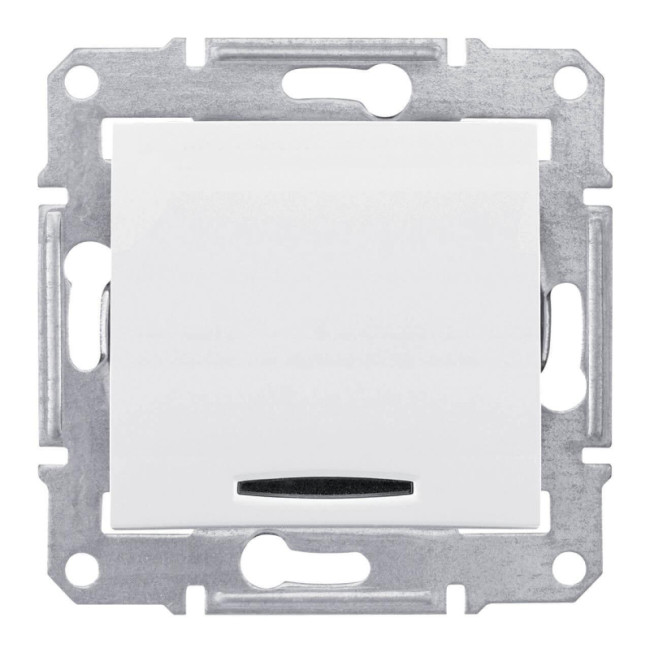 Выключатель одноклавишный с красной подсветкой Schneider Electric Sedna 10A 250V SDN0400321 Выключатель одноклавишный с красной подсветкой Schneider Electric Sedna 10A 250V SDN0400321