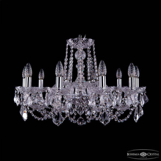Подвесная люстра Bohemia Ivele Crystal 1402/10/240 Ni Leafs