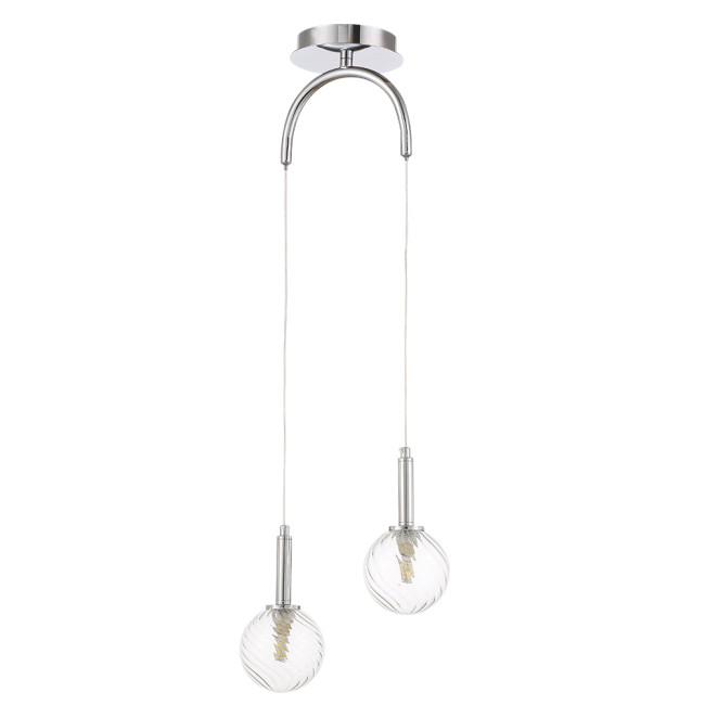 Подвесной светильник Crystal Lux LUXURY SP2 CHROME Подвесной светильник Crystal Lux LUXURY SP2 CHROME