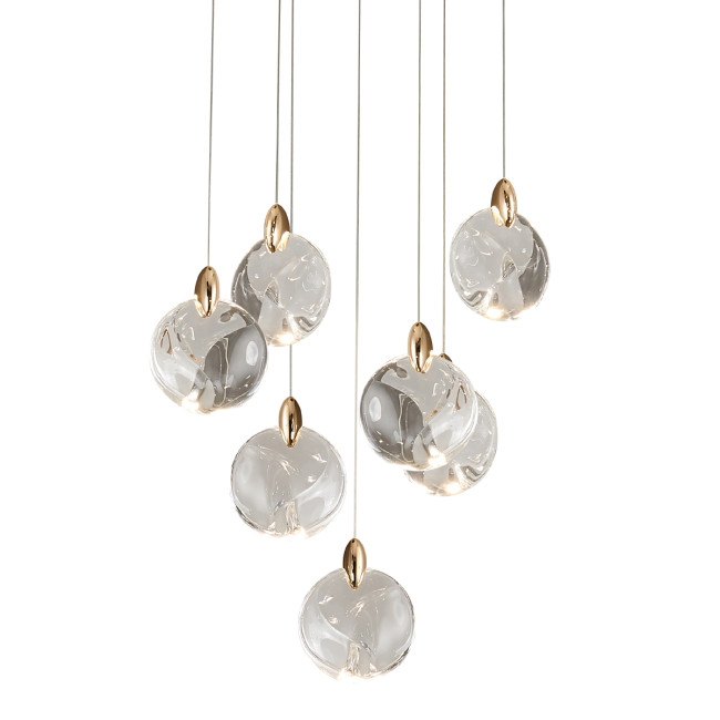 Подвесной светильник OD2440-7 gold/clear Подвесной светильник OD2440-7 gold/clear