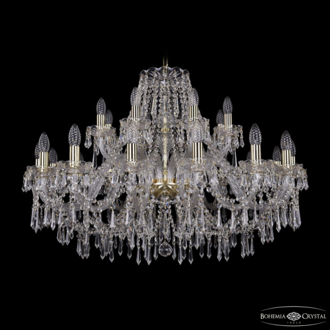 Подвесная люстра Bohemia Ivele Crystal 1403/16+8/360 G Подвесная люстра Bohemia Ivele Crystal 1403/16+8/360 G