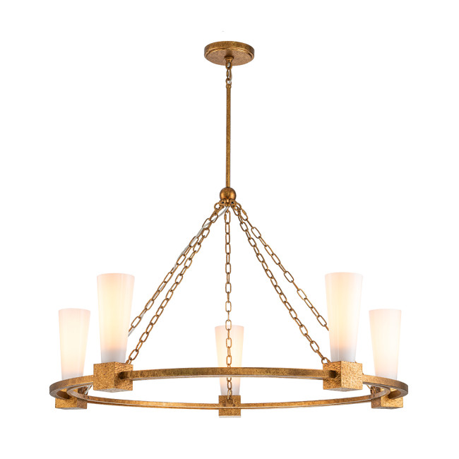 Подвесная люстра Elstead Lighting KRISTY5-DG-OPAL Подвесная люстра Elstead Lighting KRISTY5-DG-OPAL