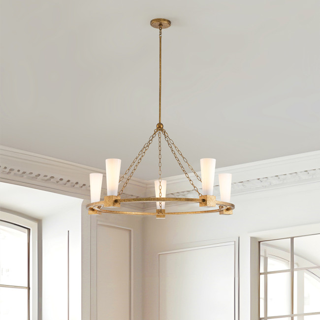 Подвесная люстра Elstead Lighting KRISTY5-DG-OPAL Подвесная люстра Elstead Lighting KRISTY5-DG-OPAL