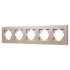Рамка на 5 постов пластиковая Arlight FRM-PERIO-PL-5-GD 049765