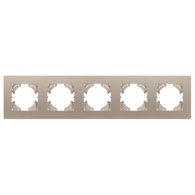 Рамка на 5 постов пластиковая Arlight FRM-PERIO-PL-5-GD 049765