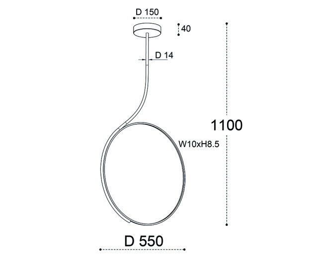 Подвесная люстра Italline IT013-6025 black 3000K