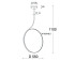 Подвесная люстра Italline IT013-6025 black 3000K