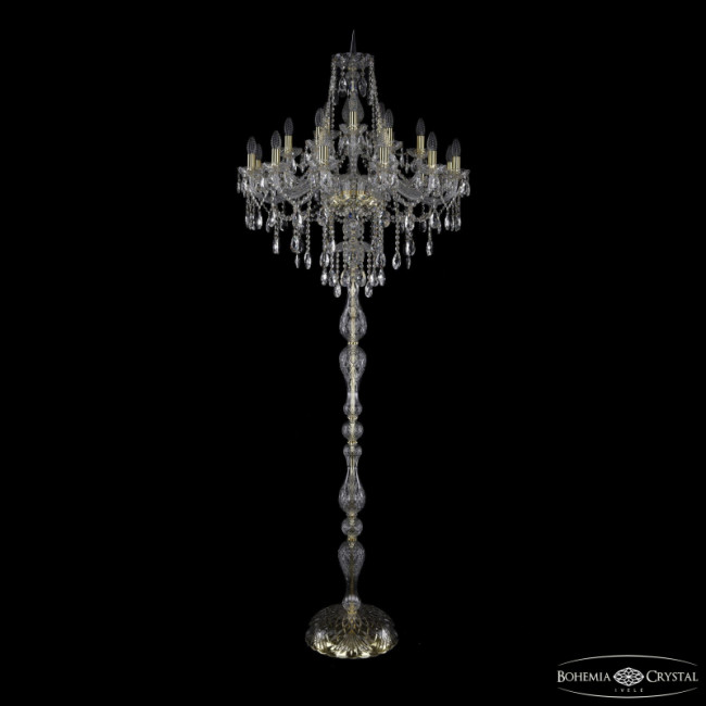Торшер Bohemia Ivele Crystal 1415T1/12+6+3/300-225 G Торшер Bohemia Ivele Crystal 1415T1/12+6+3/300-225 G