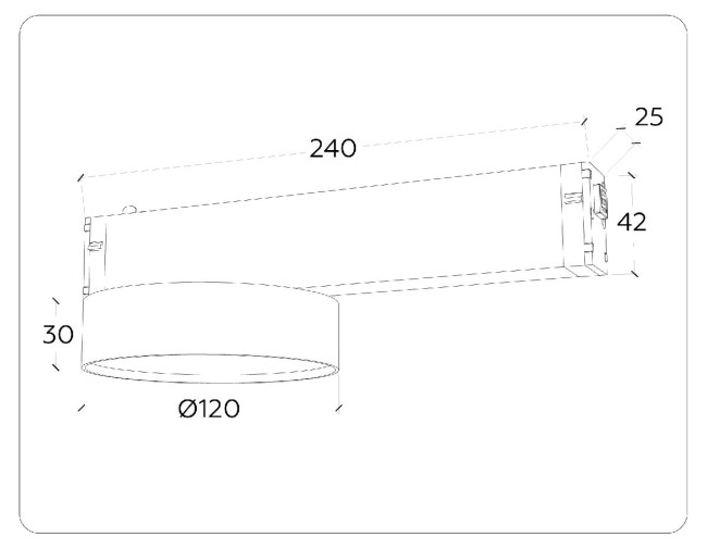 Трековый магнитный светильник Ambrella Light Magnetic 220V GL1381 Трековый магнитный светильник Ambrella Light Magnetic 220V GL1381
