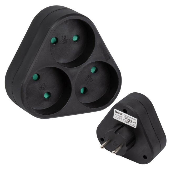 Сетевой разветвитель Uniel S-ES3-16F BLACK UL-00011238 Сетевой разветвитель Uniel S-ES3-16F BLACK UL-00011238