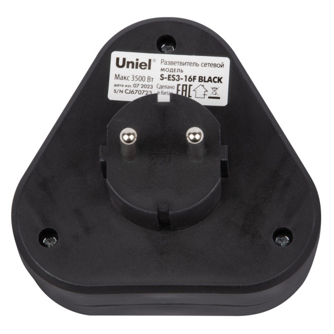 Сетевой разветвитель Uniel S-ES3-16F BLACK UL-00011238 Сетевой разветвитель Uniel S-ES3-16F BLACK UL-00011238