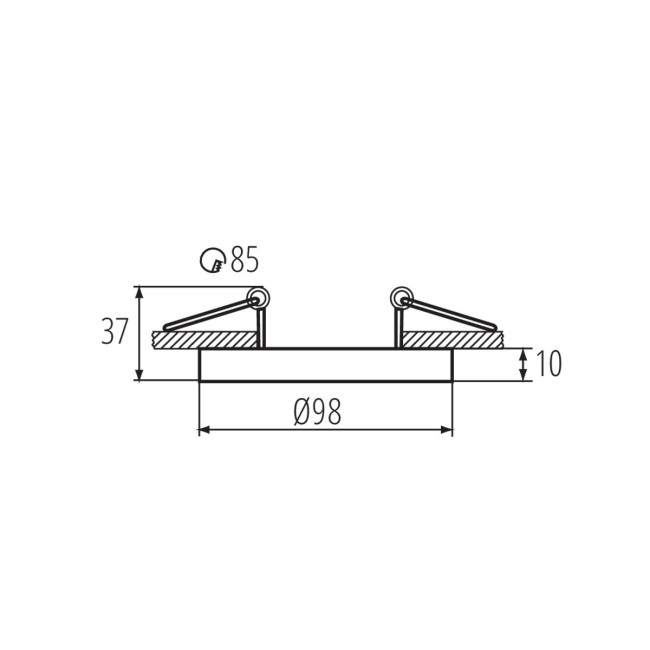 Встраиваемый светильник Kanlux Tiny Bord 37168 Встраиваемый светильник Kanlux Tiny Bord 37168
