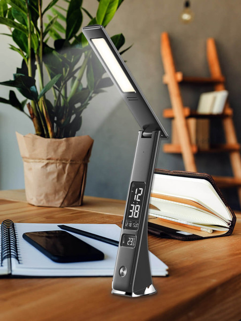 Настольная лампа (UL-00006770) Uniel TLD-567 Black/LED/300Lm/4500K/Dimmer