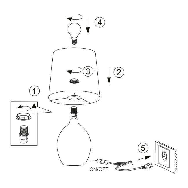 Настольная лампа Rivoli Chimera 7072-503 Б0057275 Настольная лампа Rivoli Chimera 7072-503 Б0057275