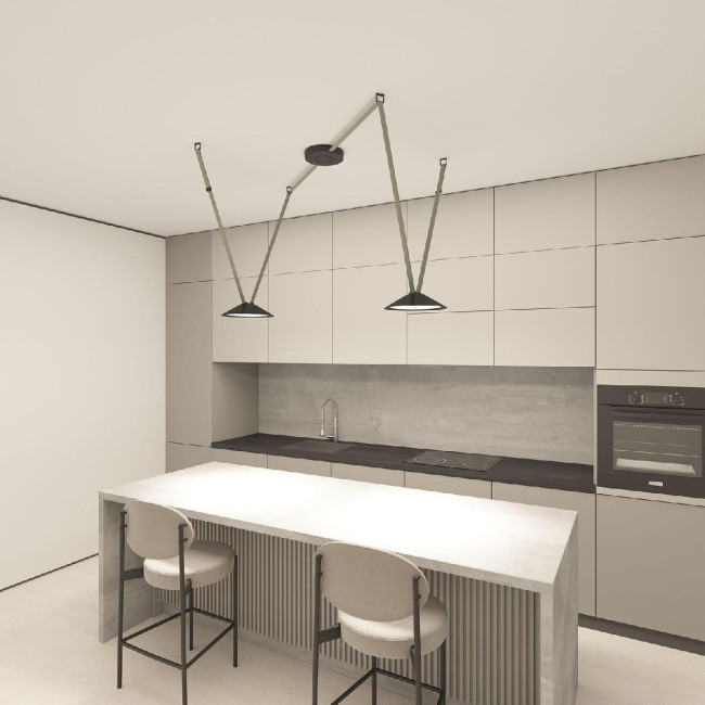 Трековый однофазный светильник Denkirs Belty Flow DK5565-BK Трековый однофазный светильник Denkirs Belty Flow DK5565-BK