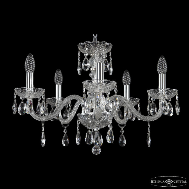 Подвесная люстра Bohemia Ivele Crystal 117/5/195 Ni Подвесная люстра Bohemia Ivele Crystal 117/5/195 Ni